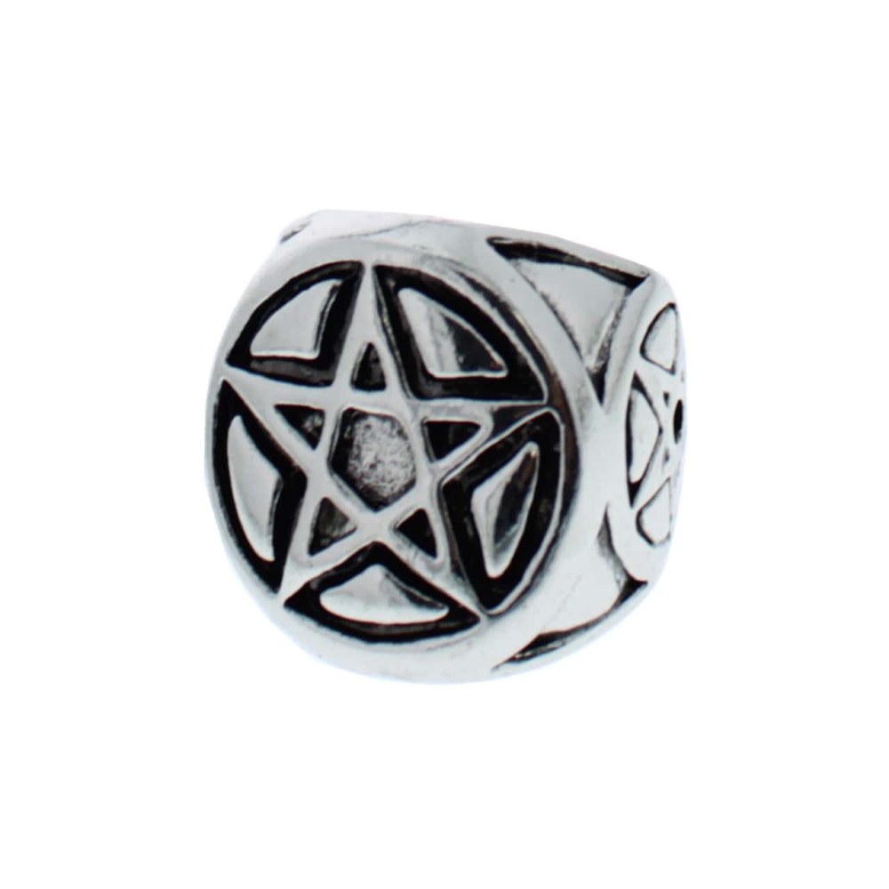Zac's Alter Ego - 3 Sided Pentagram Ring - Zilverkleurig